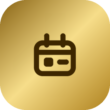 Widget-Kachel Termin in Gold